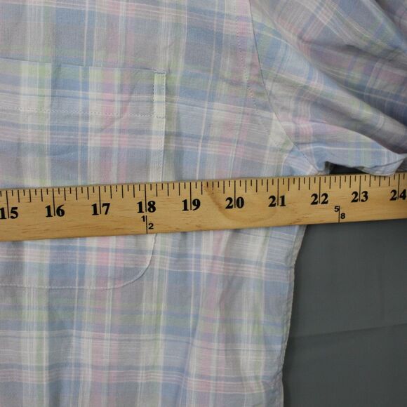 Onward Reserve Shirt Mens Medium Linder Madras Short Sleeve Button Down - Picture 12 of 12